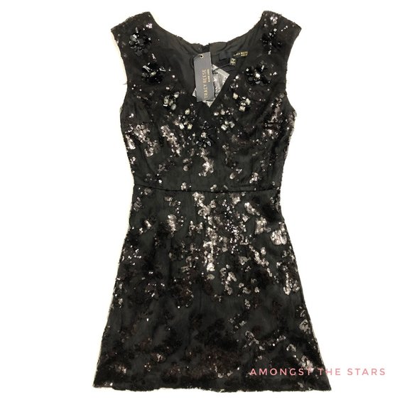 Tracy Reese Embellished Sequin Mini Frock Dress - Picture 3 of 12